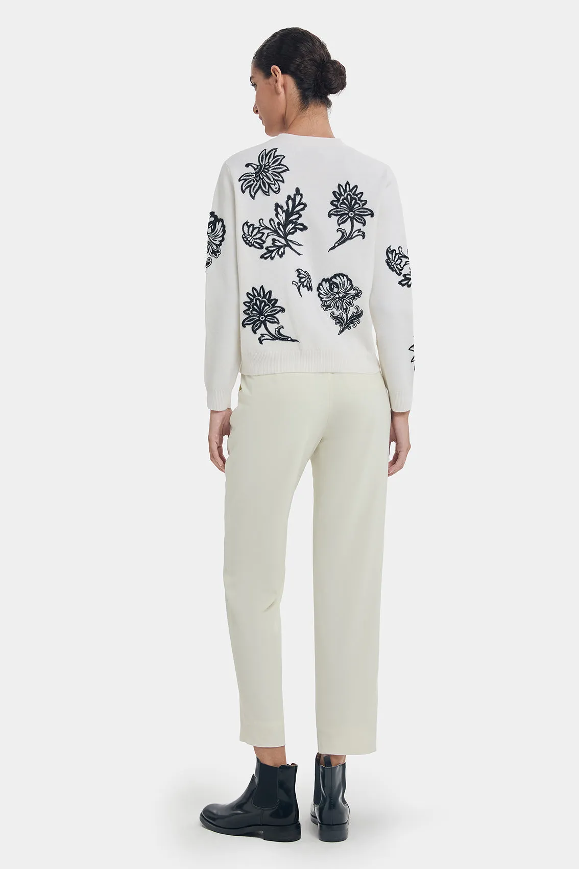 FLORAL EMBROIDERY WOOL CARDIGAN sold by Ports 1961 product image thumbnail 4