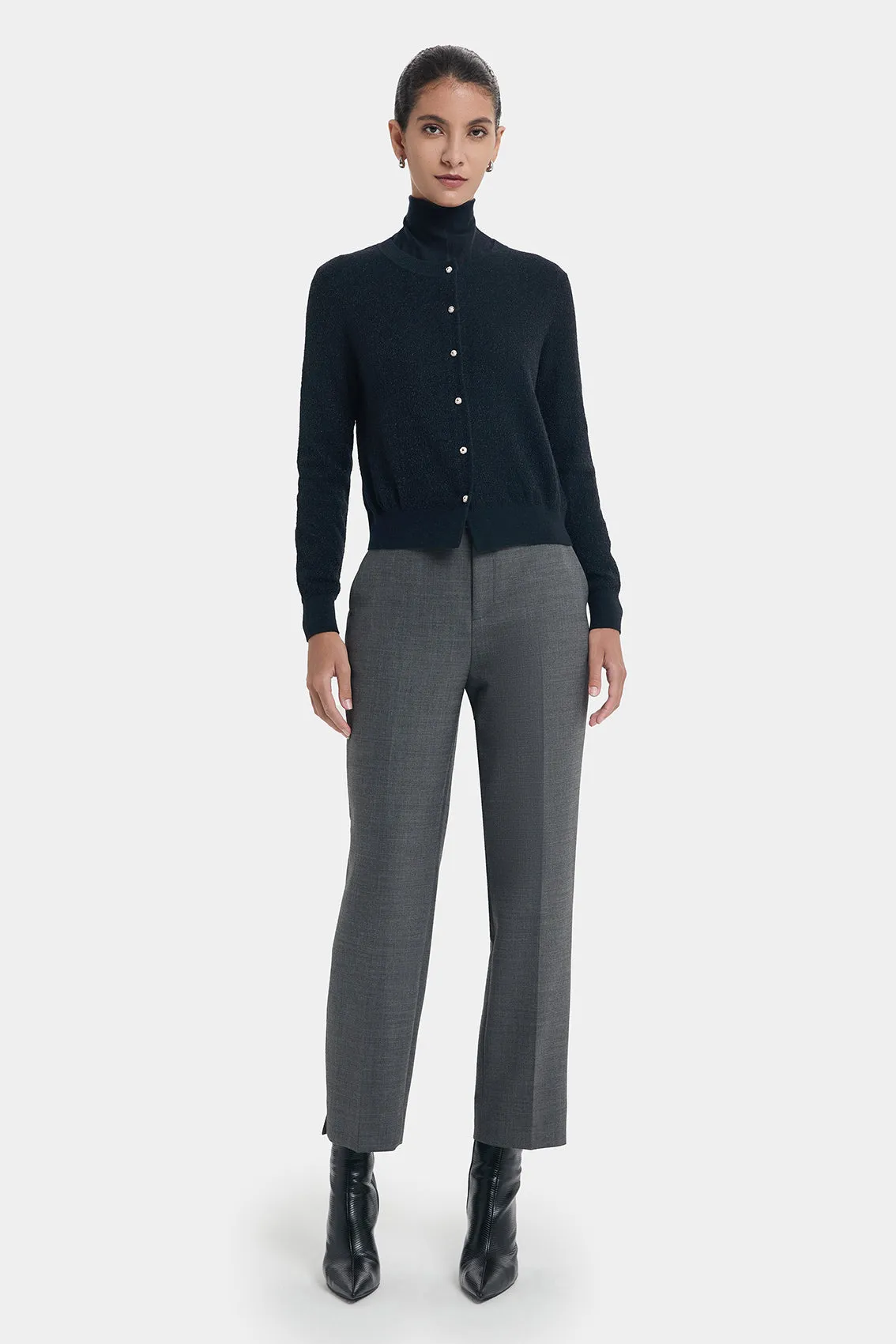 EFFORTLESSLY CIGARETTE DEEP GREY TROUSERS sold by Ports 1961