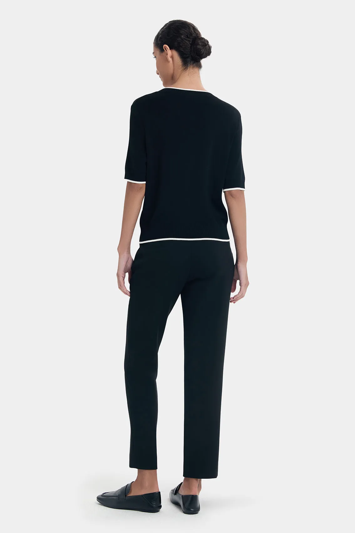 EFFORTLESSLY CIGARETTE BLACK TROUSERS sold by Ports 1961 product image thumbnail 3