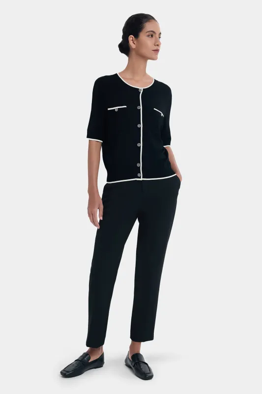 EFFORTLESSLY CIGARETTE BLACK TROUSERS sold by Ports 1961