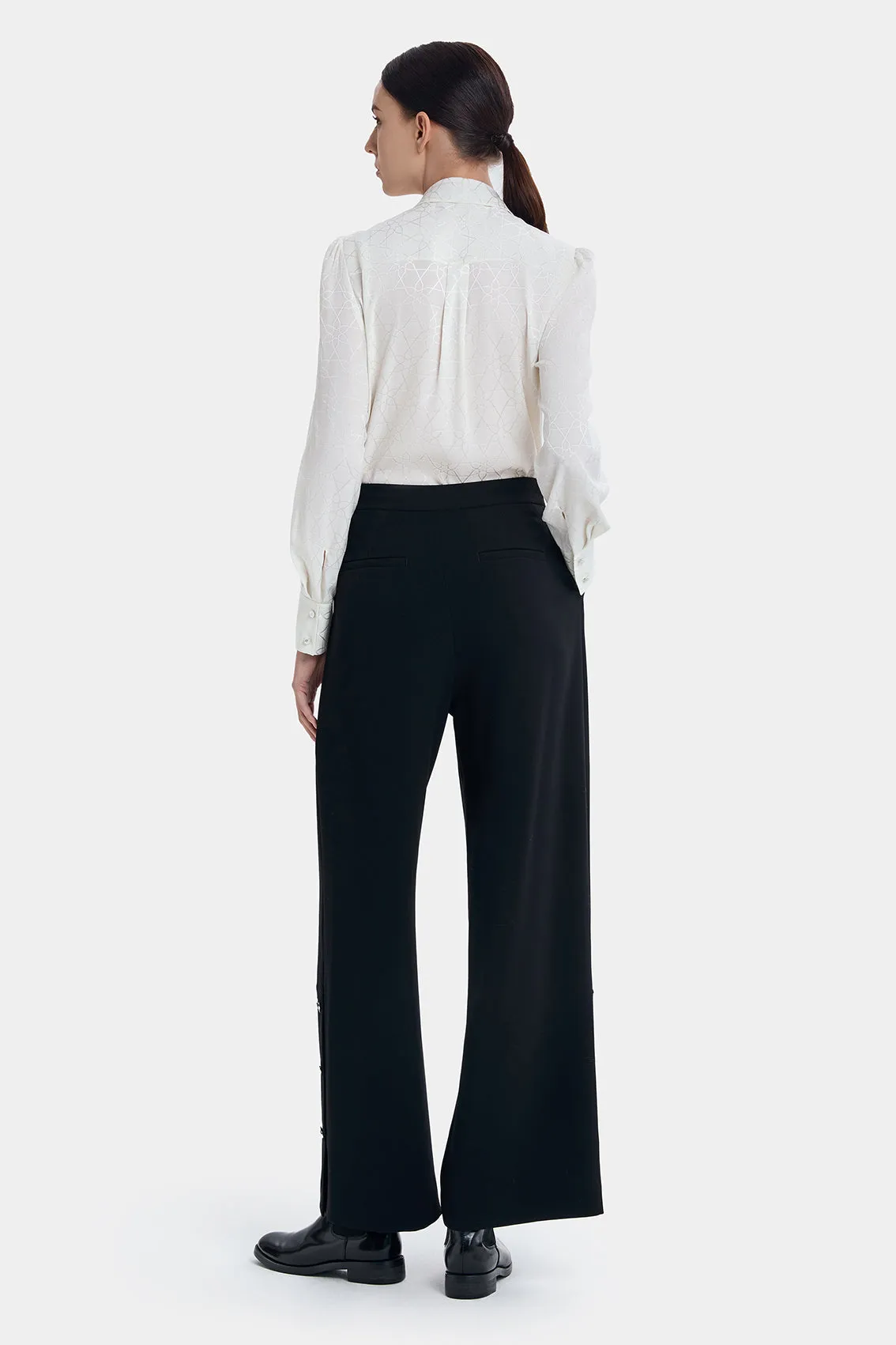 CHIC BLACK RIBBON TIE SHIRT sold by Ports 1961 product image thumbnail 4