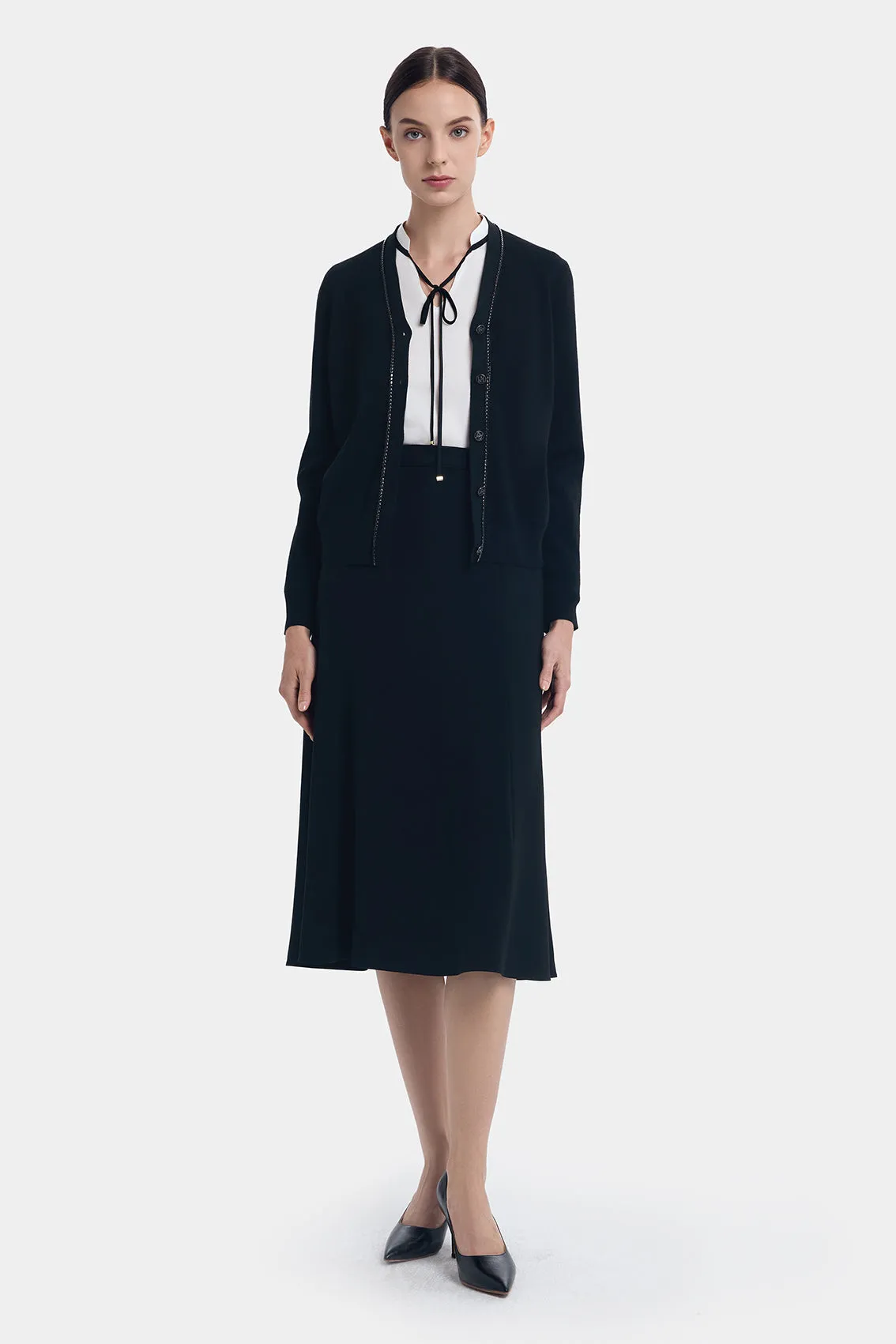 CHAIN DECORATIVE CARDIGAN sold by Ports 1961