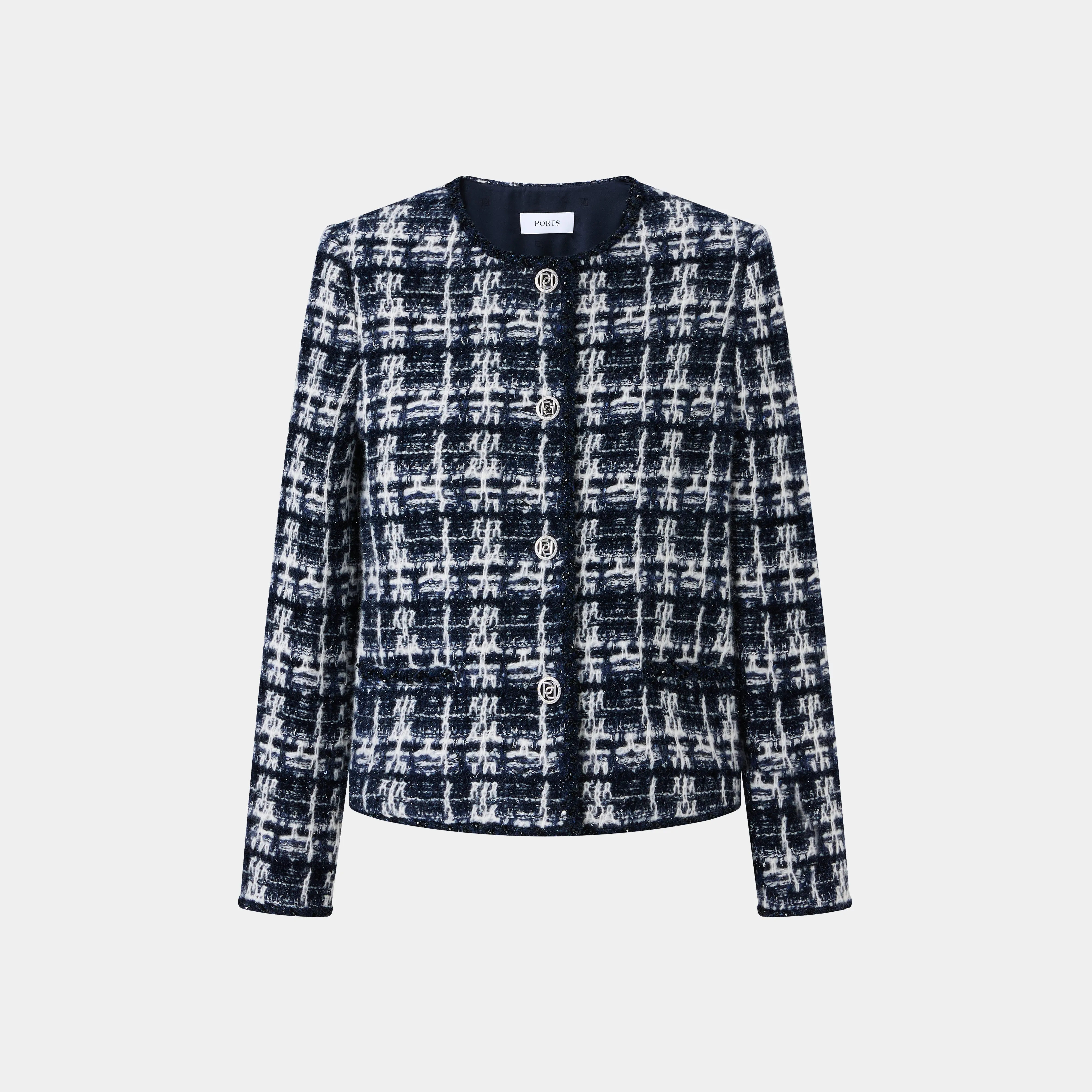 CASHMERE ALPACA BLENDED TWEED JACKET sold by Ports 1961 product image thumbnail 5