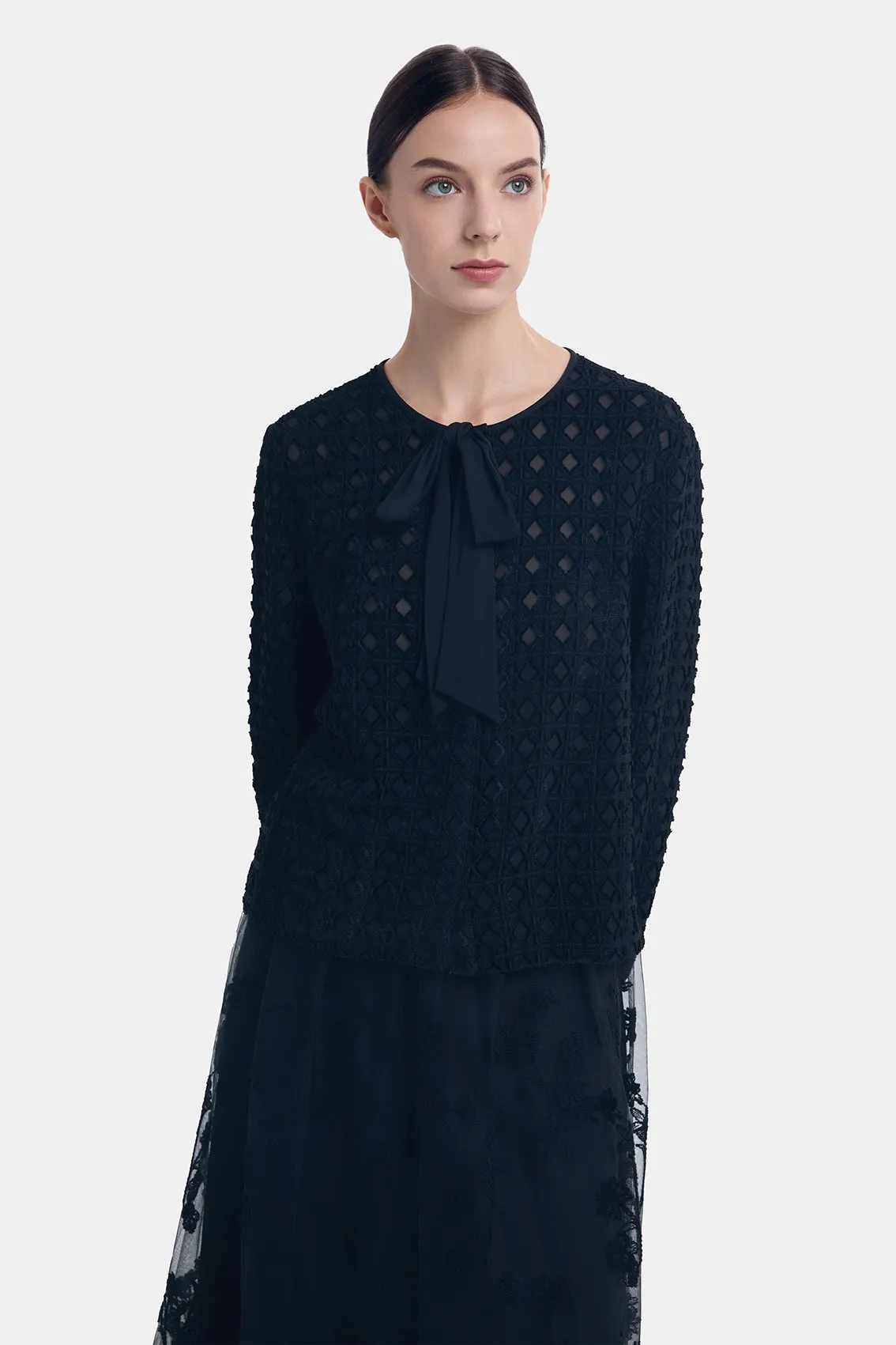 EMBROIDERY FLORAL POLYESTER SKIRT sold by Ports 1961 product image thumbnail 2