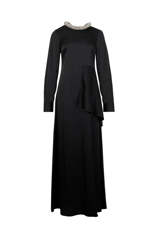 BLACK CRYSTAL NECKLACE GOWN sold by Ports 1961