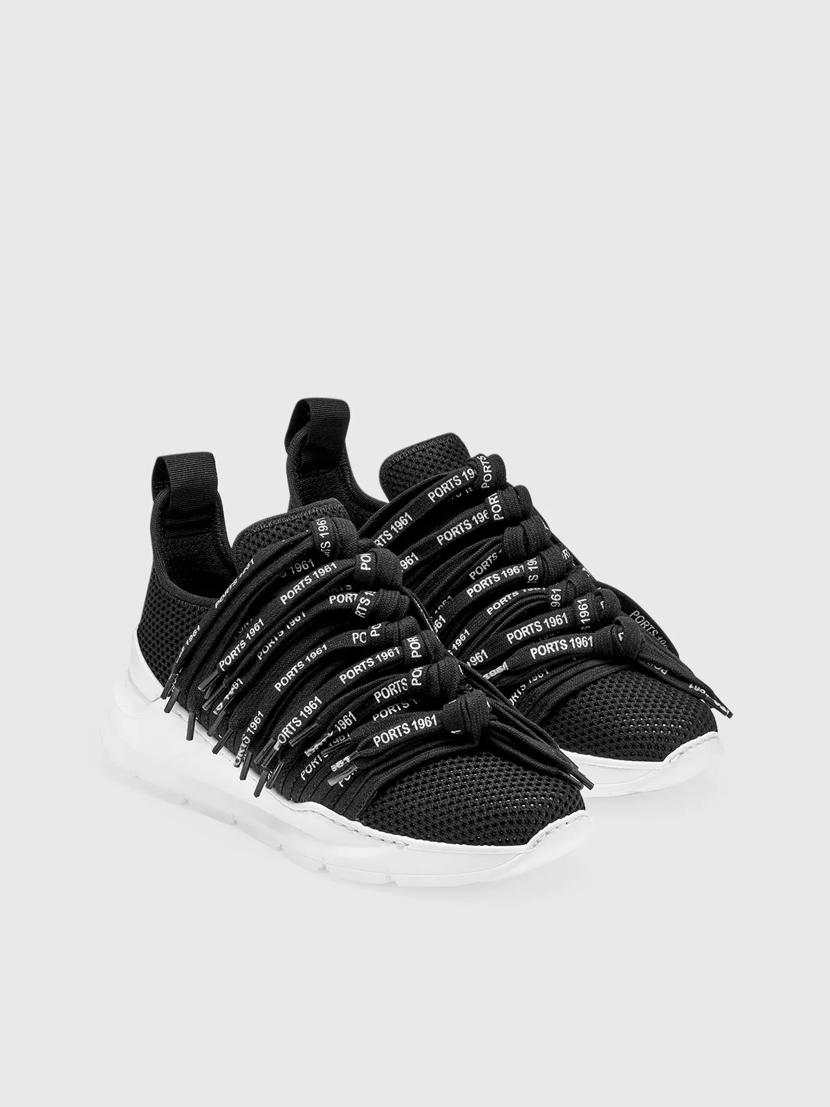 LACE42 SNEAKERS IN LOGO BLACK sold by Ports 1961 product image thumbnail 2