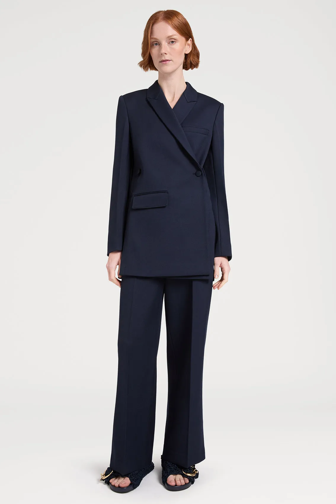 NAVY TAILORED DOUBLE-BREASTED BLAZER sold by Ports 1961 product image thumbnail 2