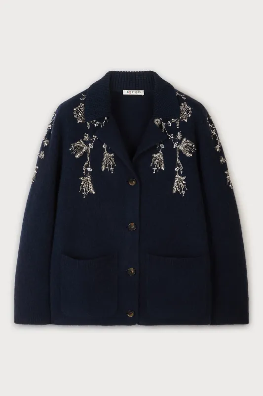EMBELLISHED KNIT CARDIGAN JACKET sold by Ports 1961