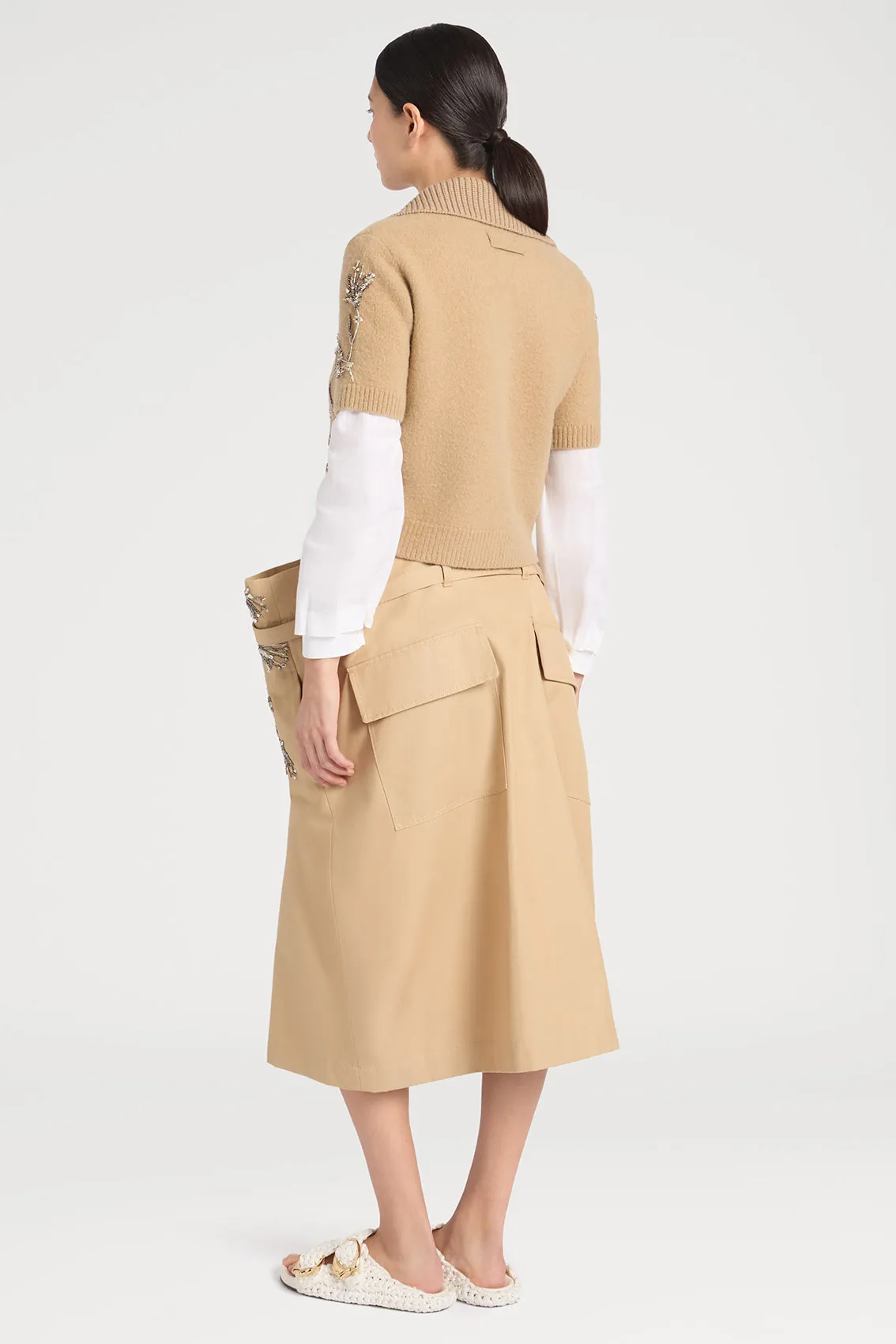 EMBELLISHED SHORT SLEEVE CARDIGAN sold by Ports 1961 product image thumbnail 3