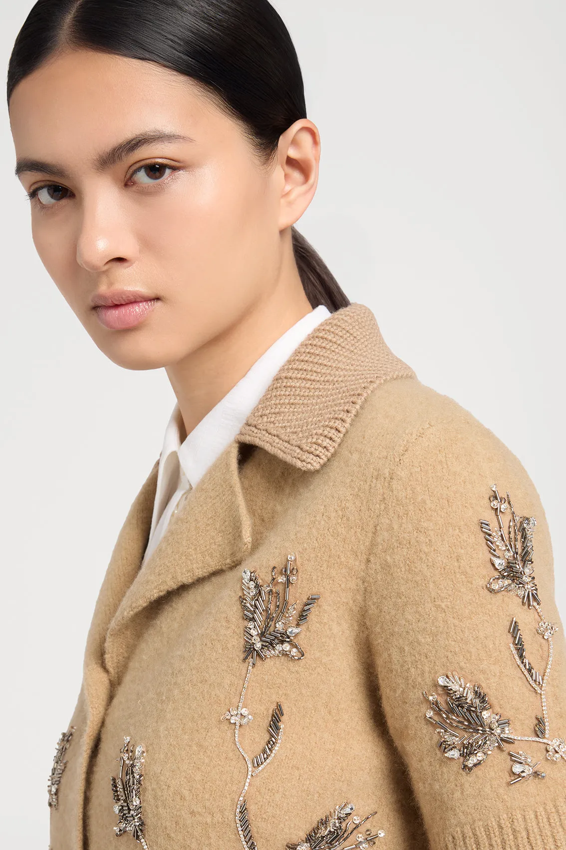 EMBELLISHED SHORT SLEEVE CARDIGAN sold by Ports 1961 product image thumbnail 4