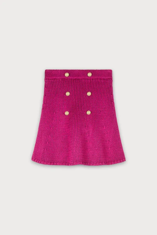 BUTTONED KNIT MINI SKIRT sold by Ports 1961