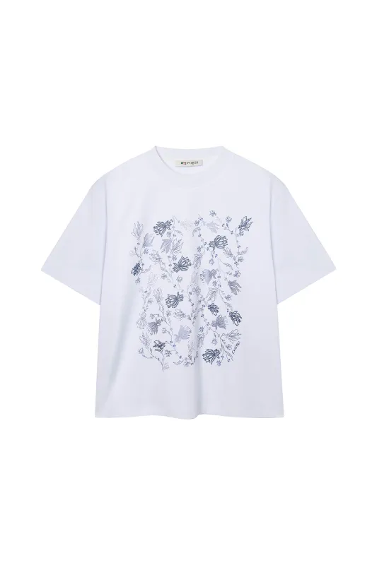 FLORAL GRAPHIC TEE made by Ports 1961
