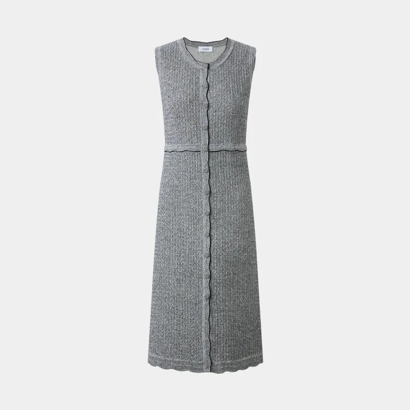SLEEVELESS BUTTON-FRONT DRESS made by Ports 1961