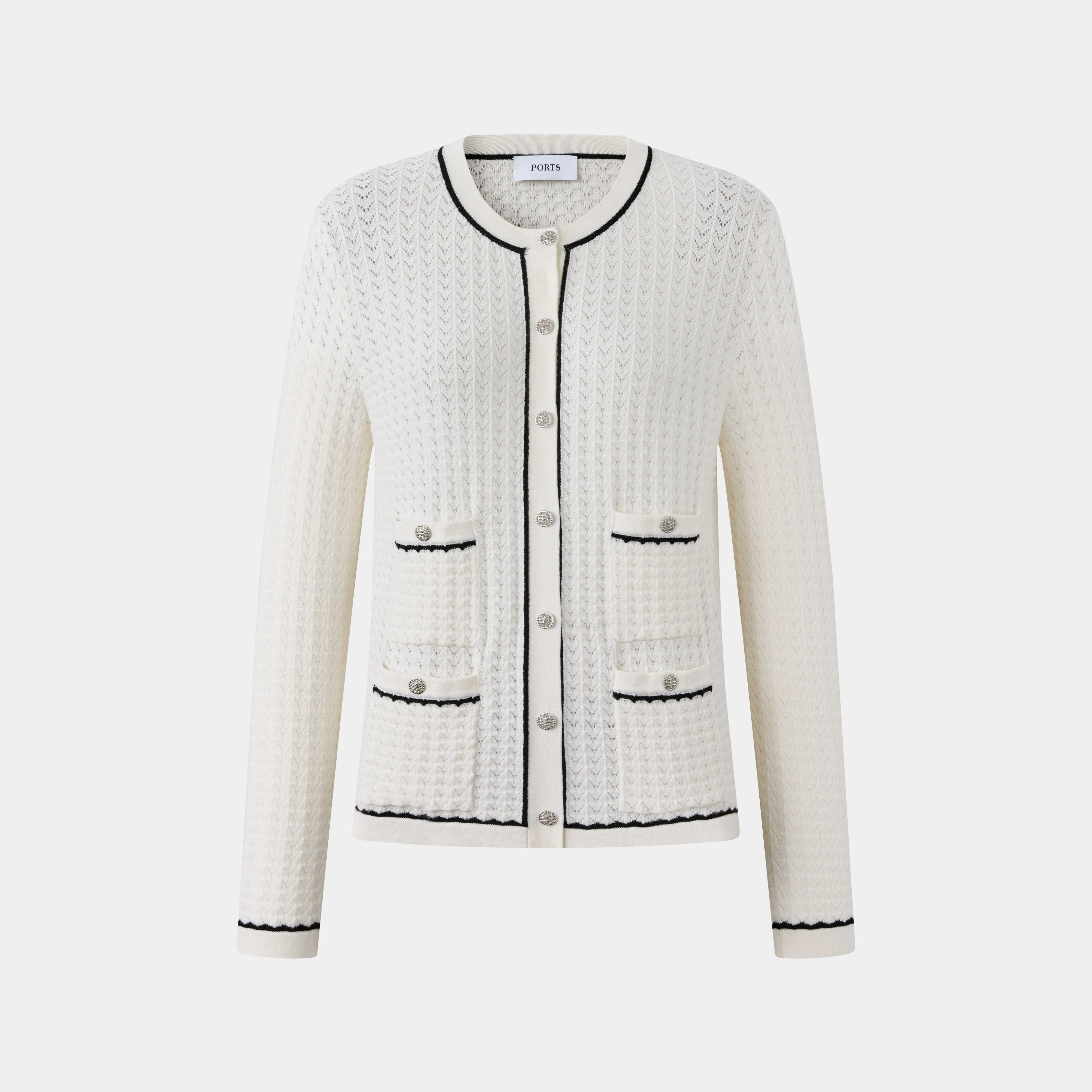 CHIC TRIMMING CARDIGAN sold by Ports 1961