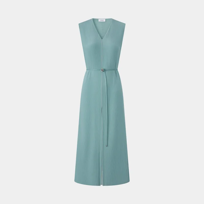 SLEEVELESS TIE-WAIST MAXI DRESS made by Ports 1961