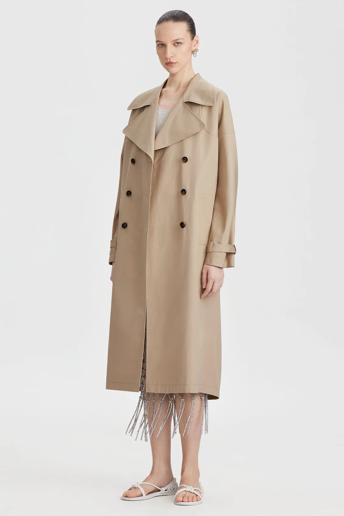 BELTED DOUBLE-BREASTED TRENCH COAT sold by Ports 1961 product image thumbnail 2