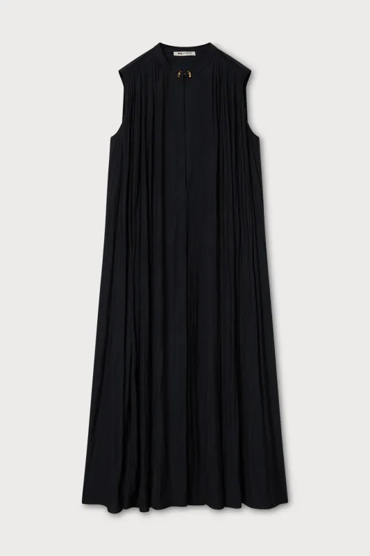 PLEATED SLEEVELESS MIDI DRESS made by Ports 1961