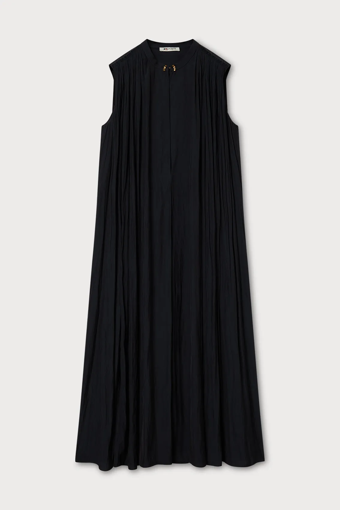 PLEATED SLEEVELESS MIDI DRESS sold by Ports 1961
