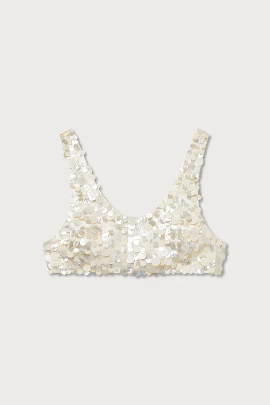 SEQUIN BRALETTE TOP made by Ports 1961