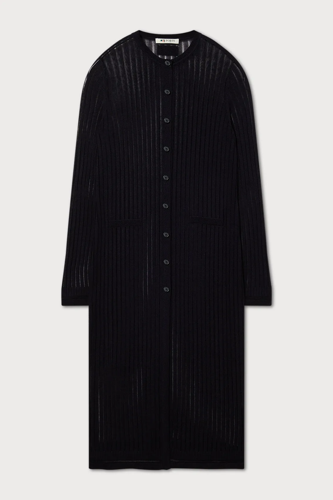 BLACK LONG KNIT CARDIGAN sold by Ports 1961