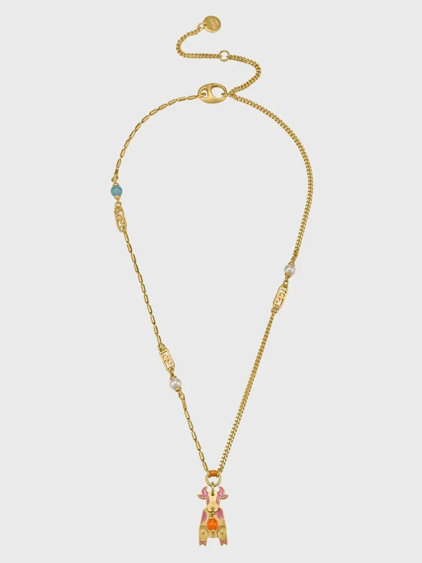 Long Ox Necklace made by Ports 1961