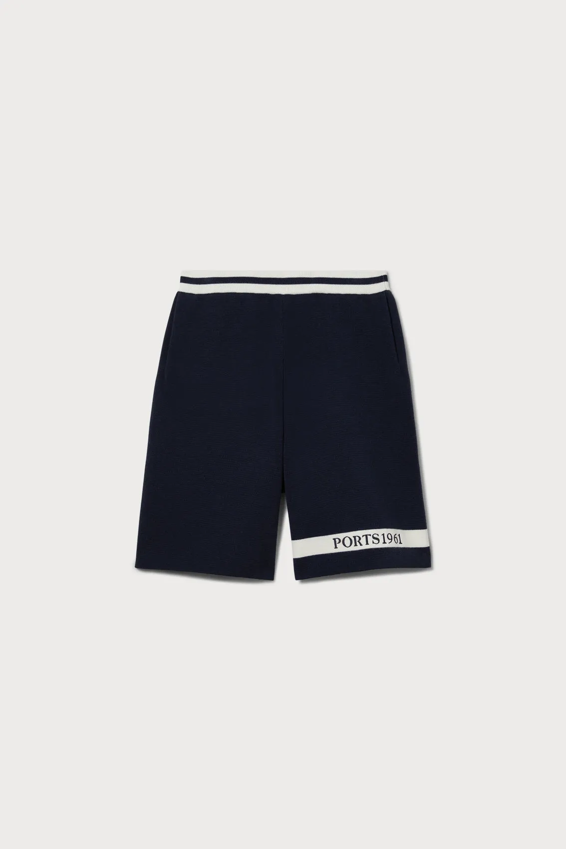 LOGO STRIPE KNIT SHORTS sold by Ports 1961