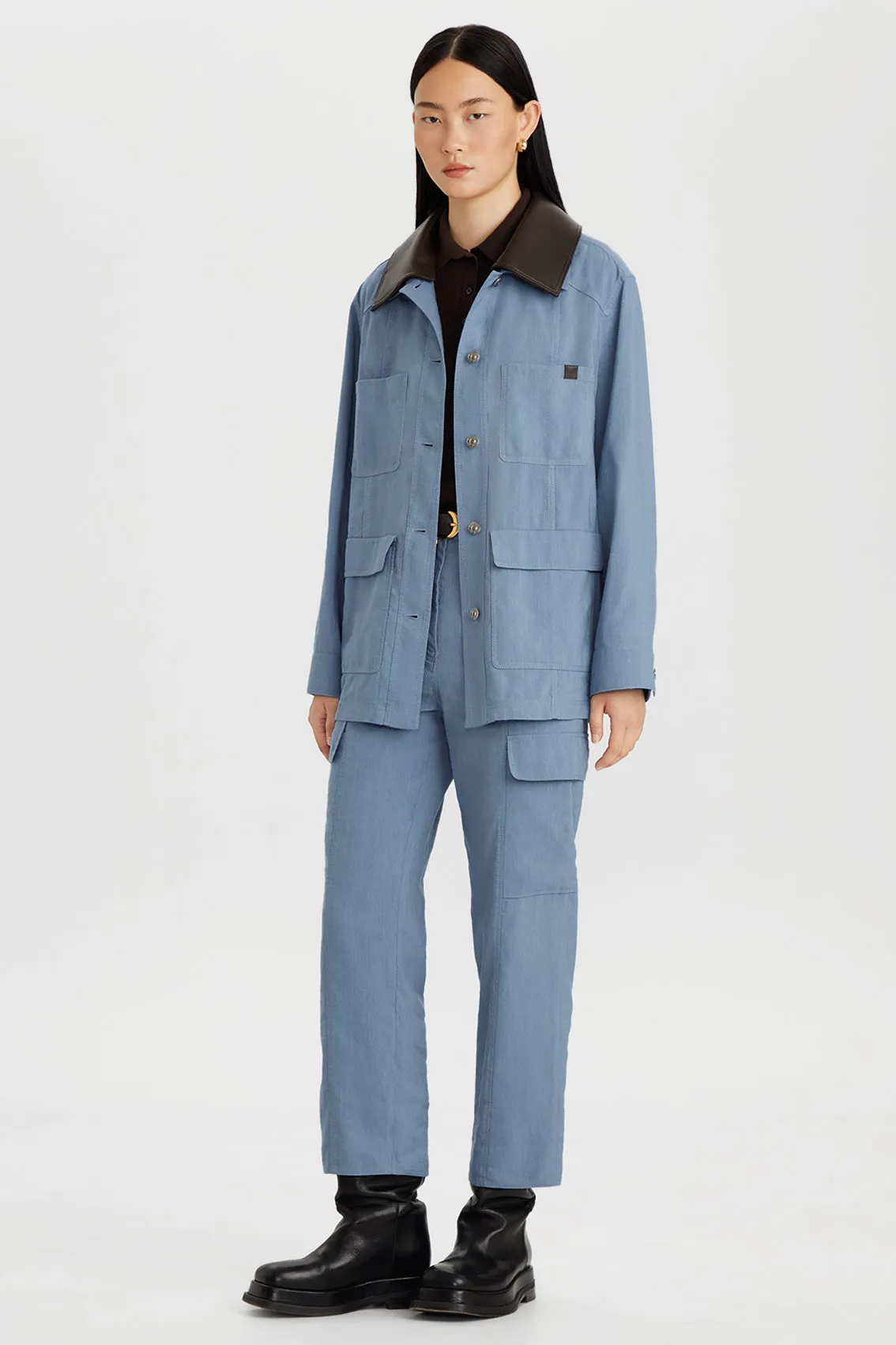 LEATHER-COLLAR UTILITY JACKET sold by Ports 1961 product image thumbnail 2