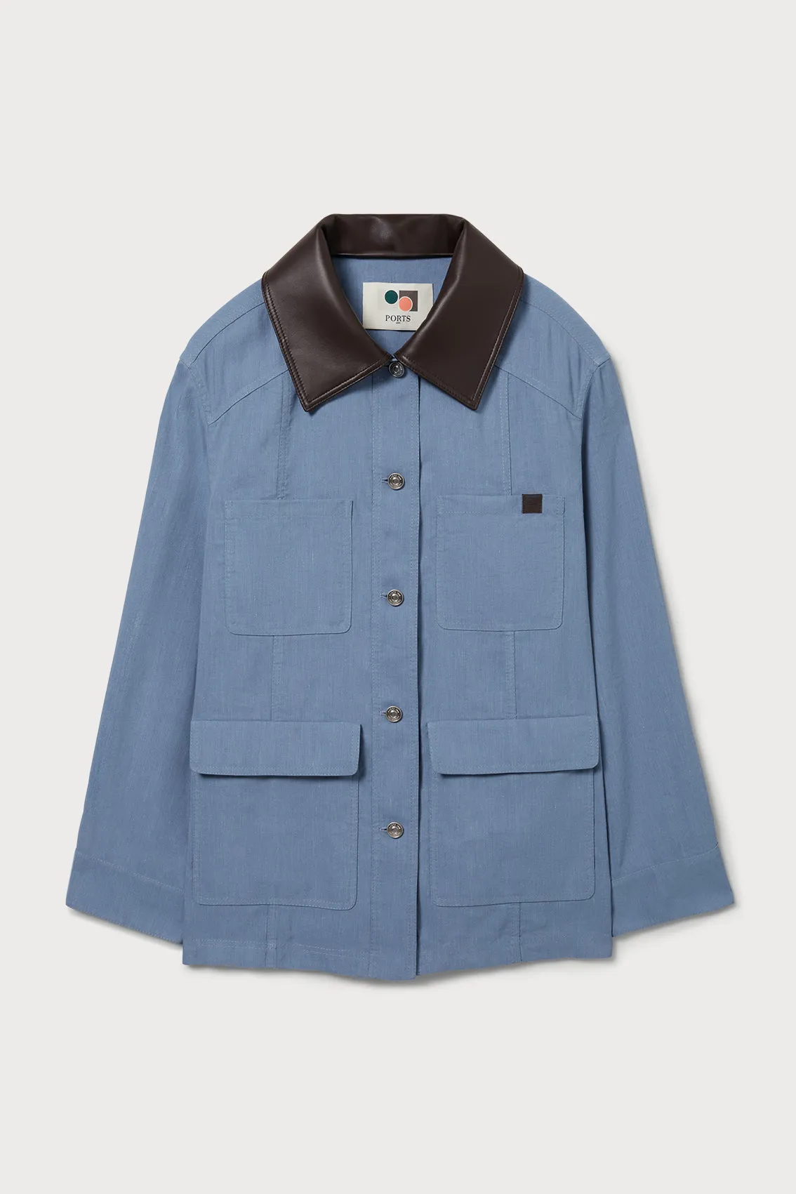 LEATHER-COLLAR UTILITY JACKET sold by Ports 1961