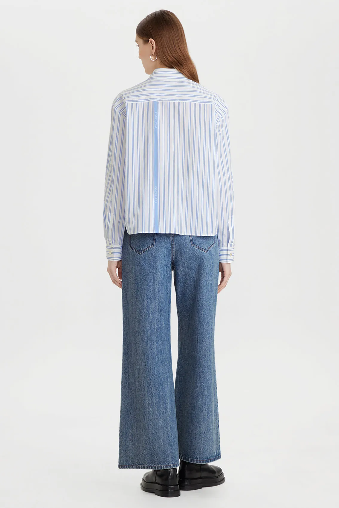 STRIPED COTTON LOGO SHIRT sold by Ports 1961 product image thumbnail 3