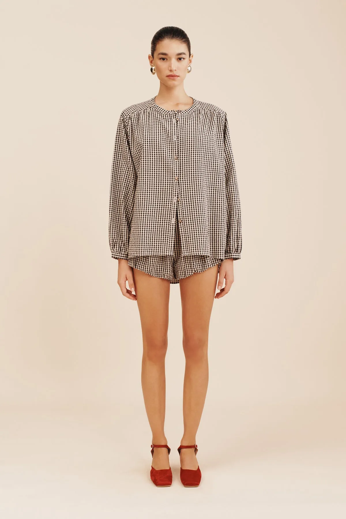 MIRA SHIRT - GINGHAM sold by Posse product image thumbnail 5