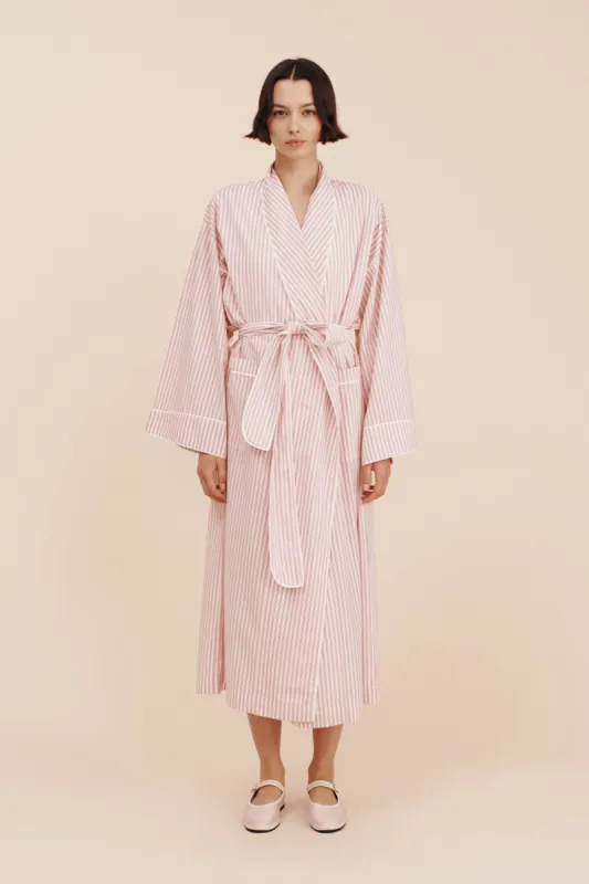 EDIE ROBE - STRAWBERRY STRIPE sold by Posse