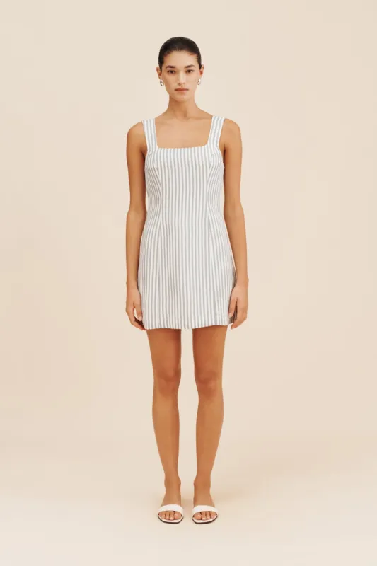 DIANA MINI DRESS - SEAGRASS STRIPE sold by Posse