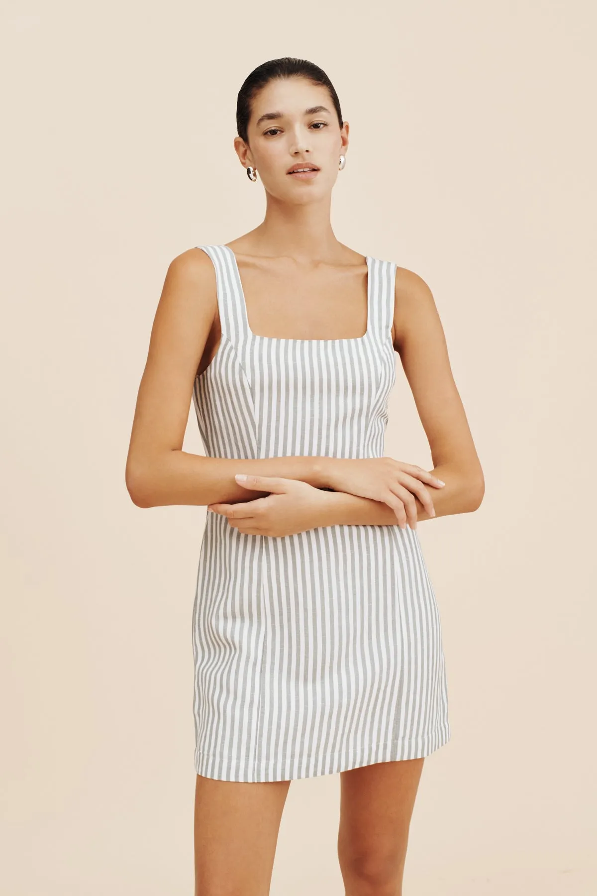 DIANA MINI DRESS - SEAGRASS STRIPE sold by Posse product image thumbnail 5