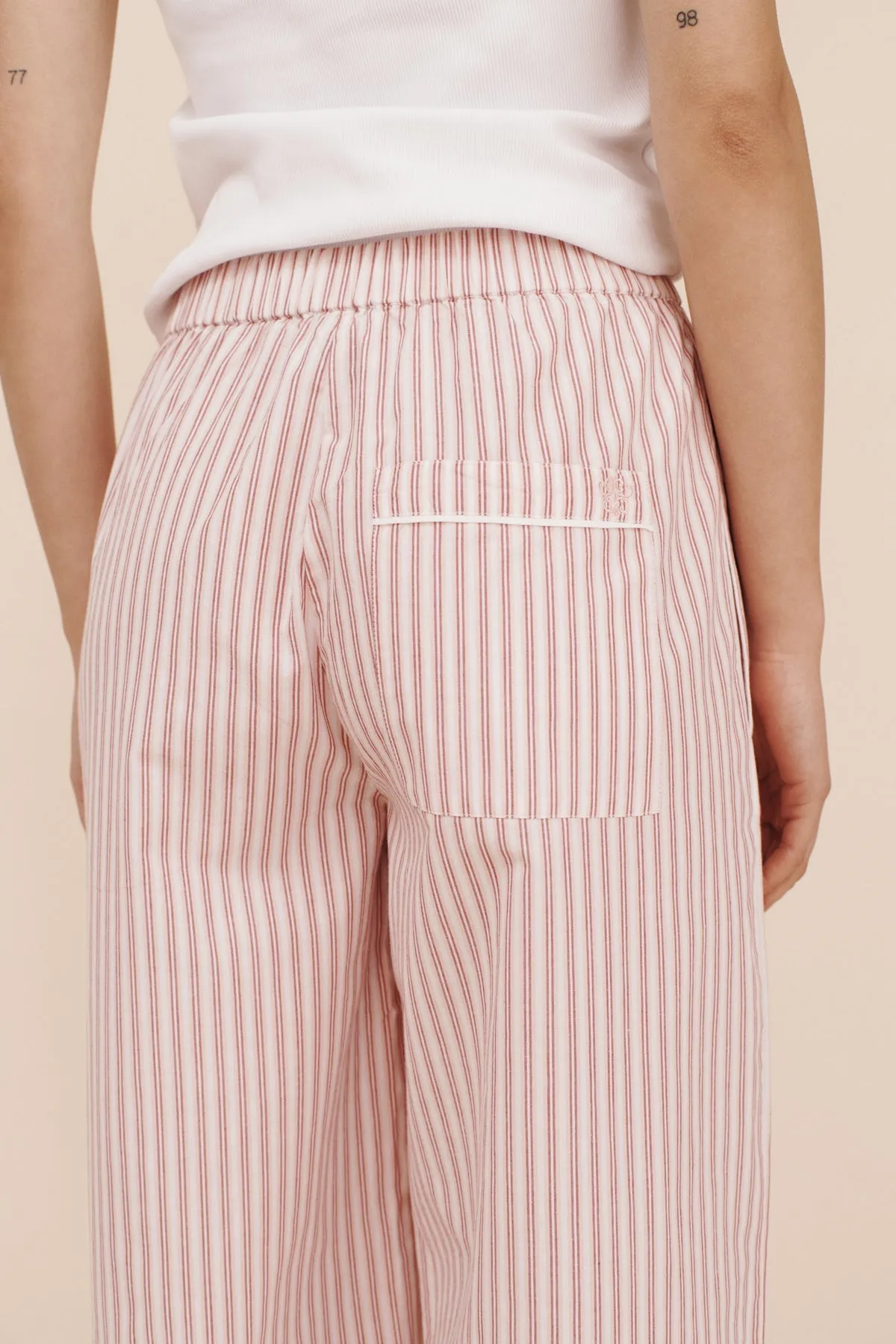 EDIE PANT - STRAWBERRY STRIPE sold by Posse product image thumbnail 5