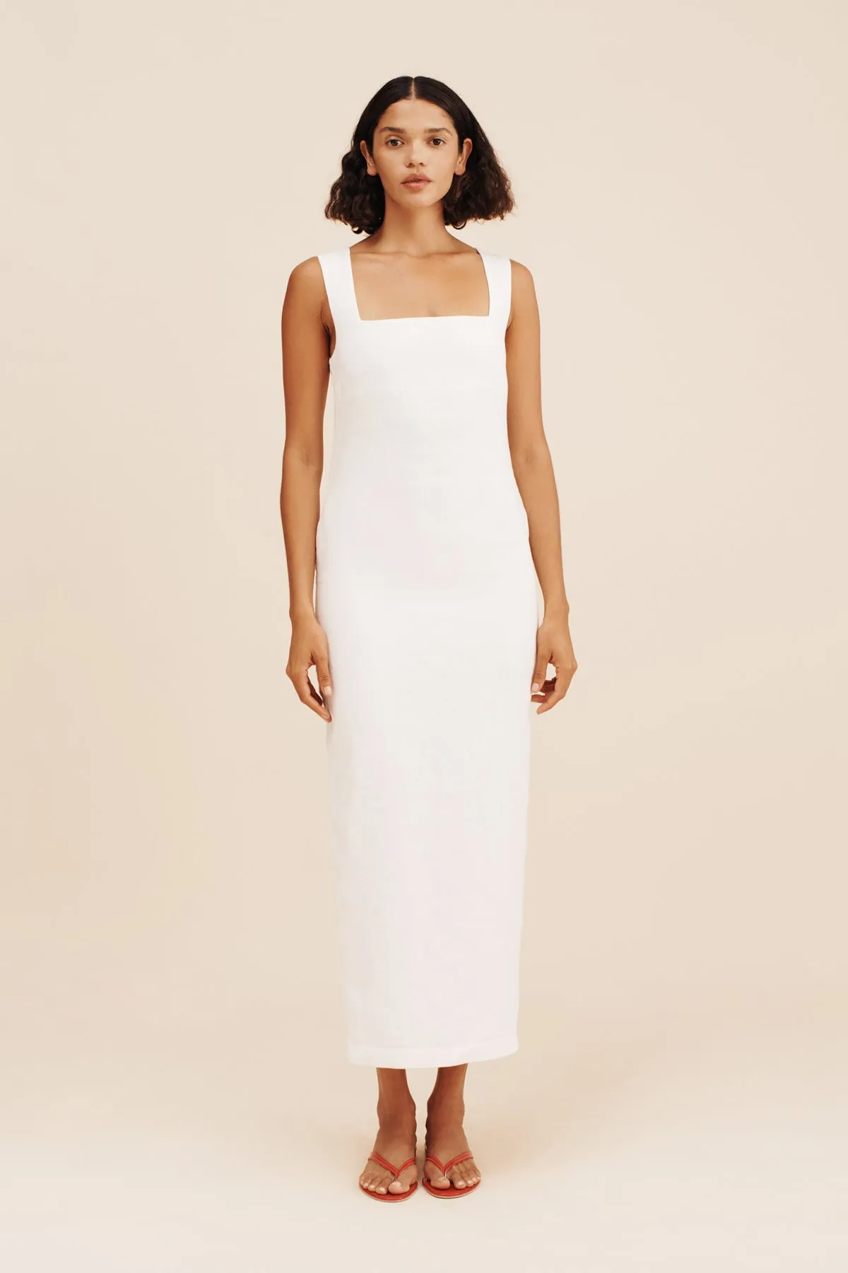 ALICE MIDI DRESS - IVORY sold by Posse