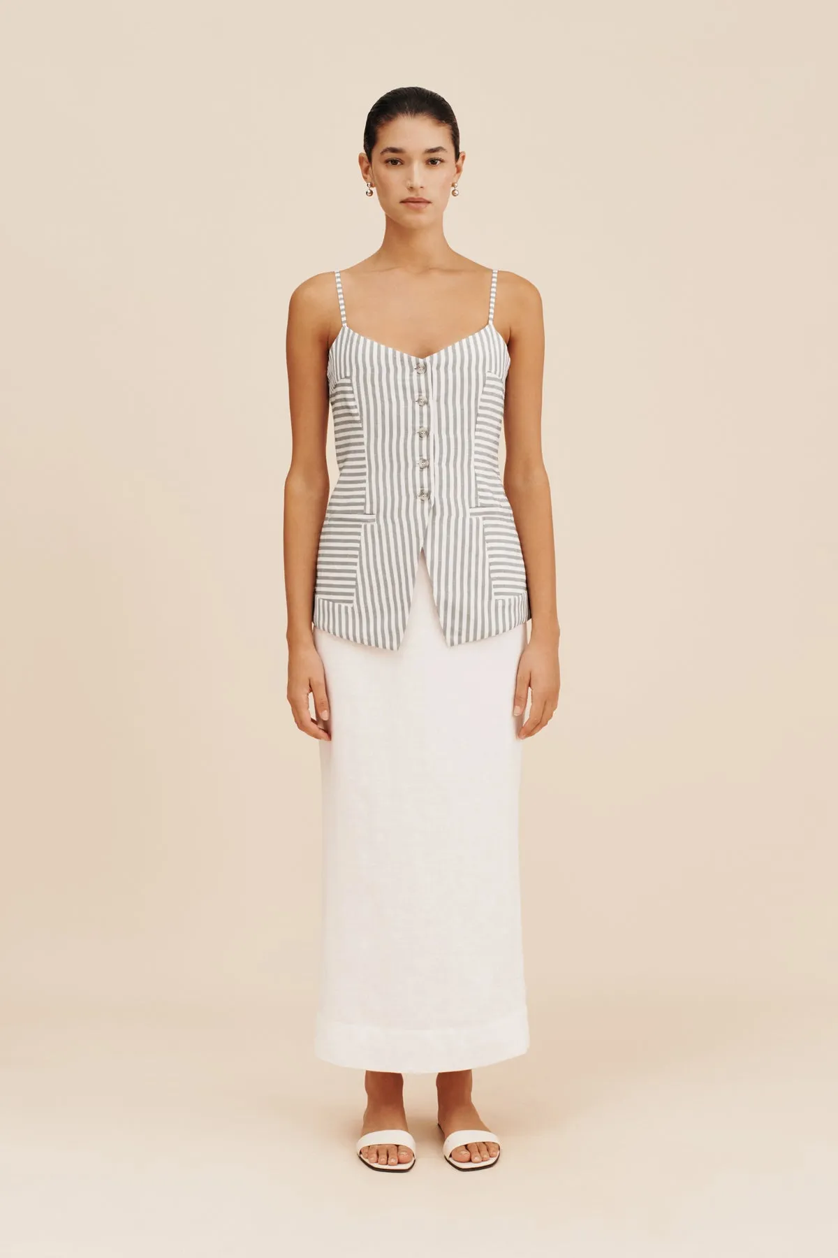 DIANA TOP - SEAGRASS STRIPE sold by Posse product image thumbnail 2