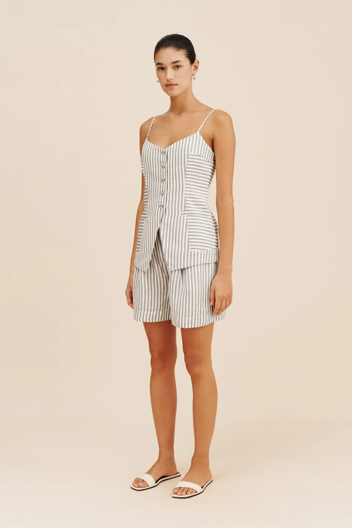 DIANA TOP - SEAGRASS STRIPE sold by Posse product image thumbnail 3