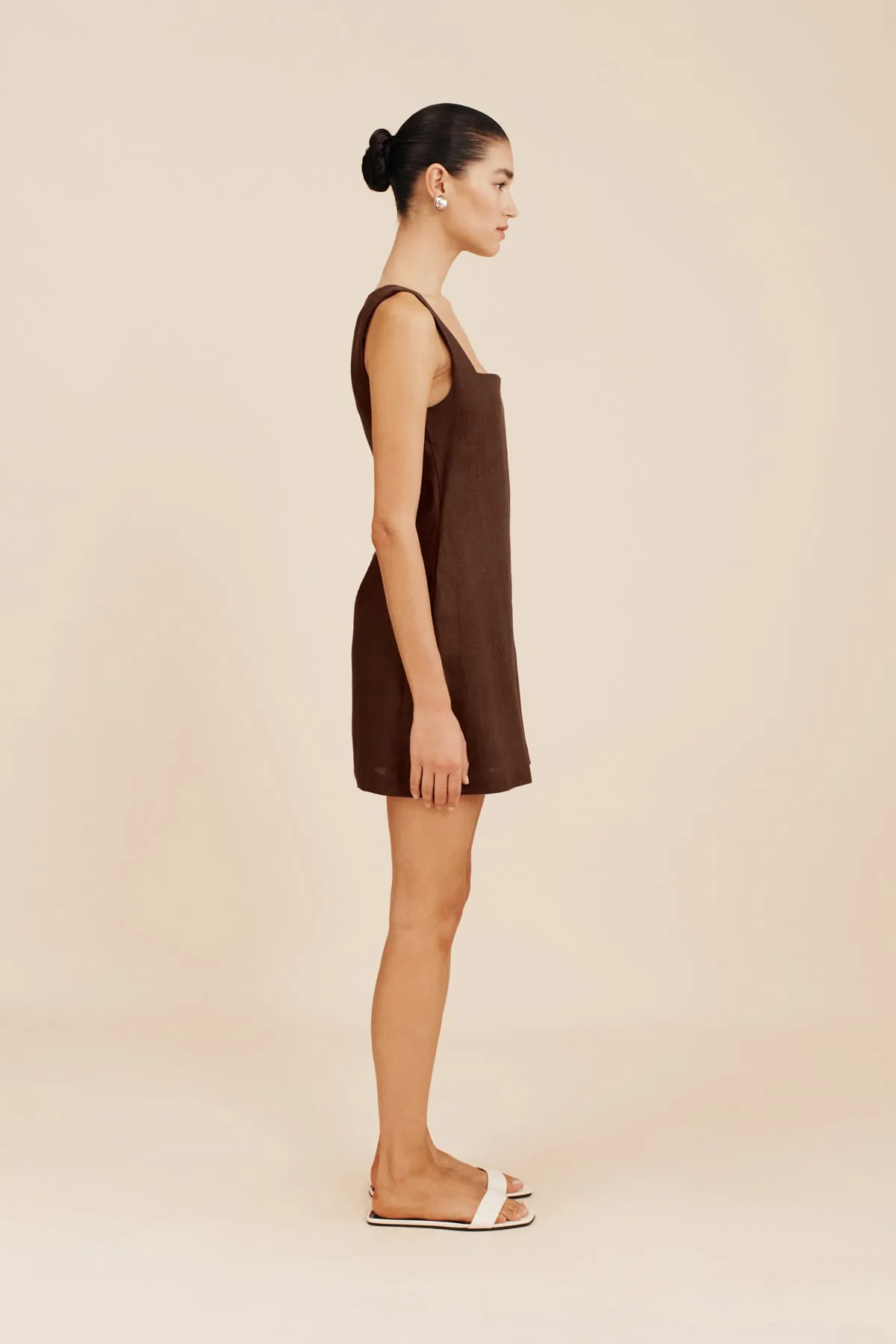 ALICE MINI DRESS - CHOCOLATE sold by Posse product image thumbnail 3