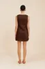 ALICE MINI DRESS - CHOCOLATE sold by Posse