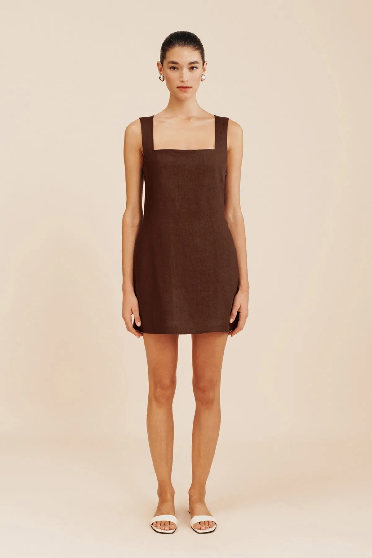 ALICE MINI DRESS - CHOCOLATE sold by Posse