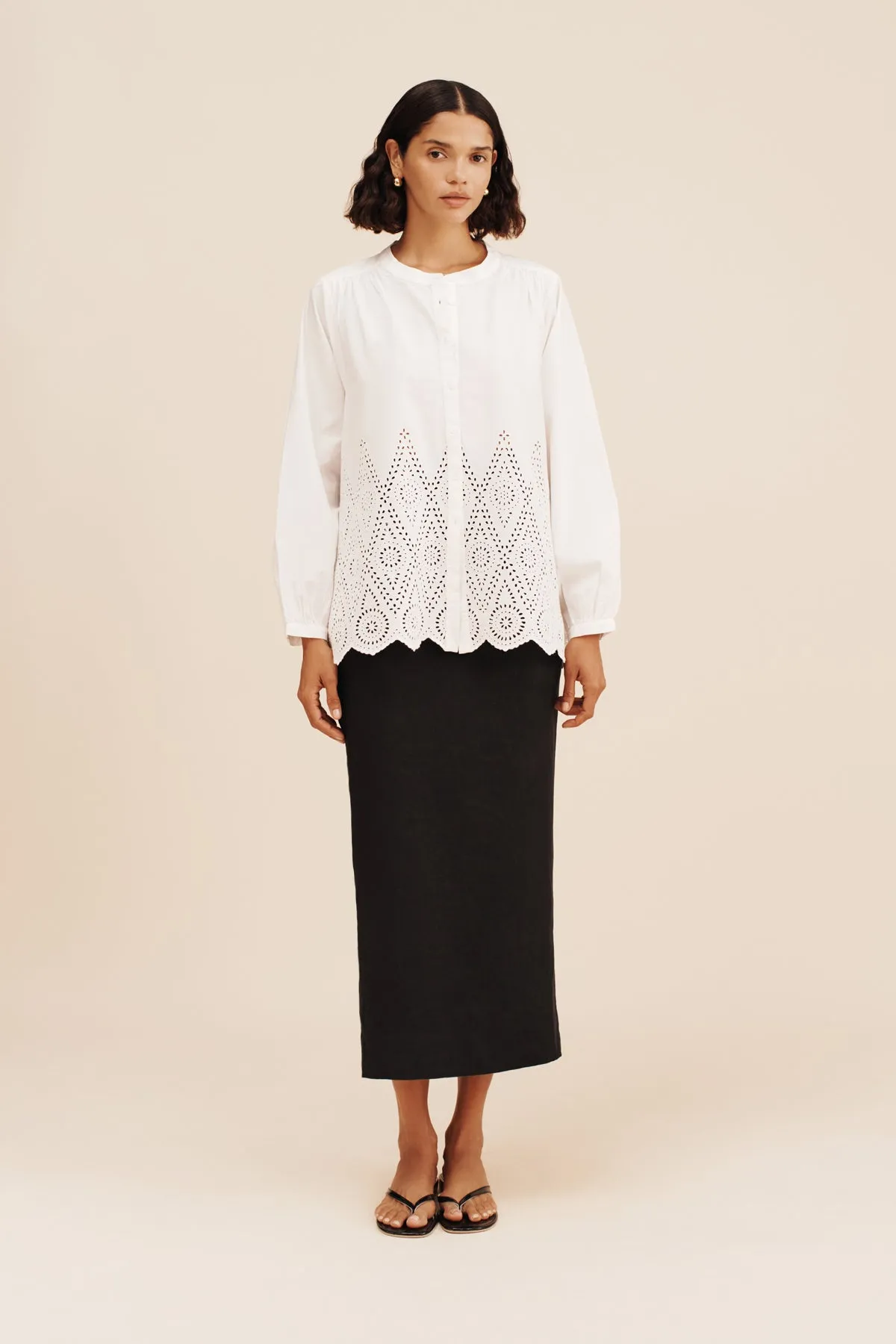 LOUISA SHIRT - VINTAGE WHITE sold by Posse product image thumbnail 3