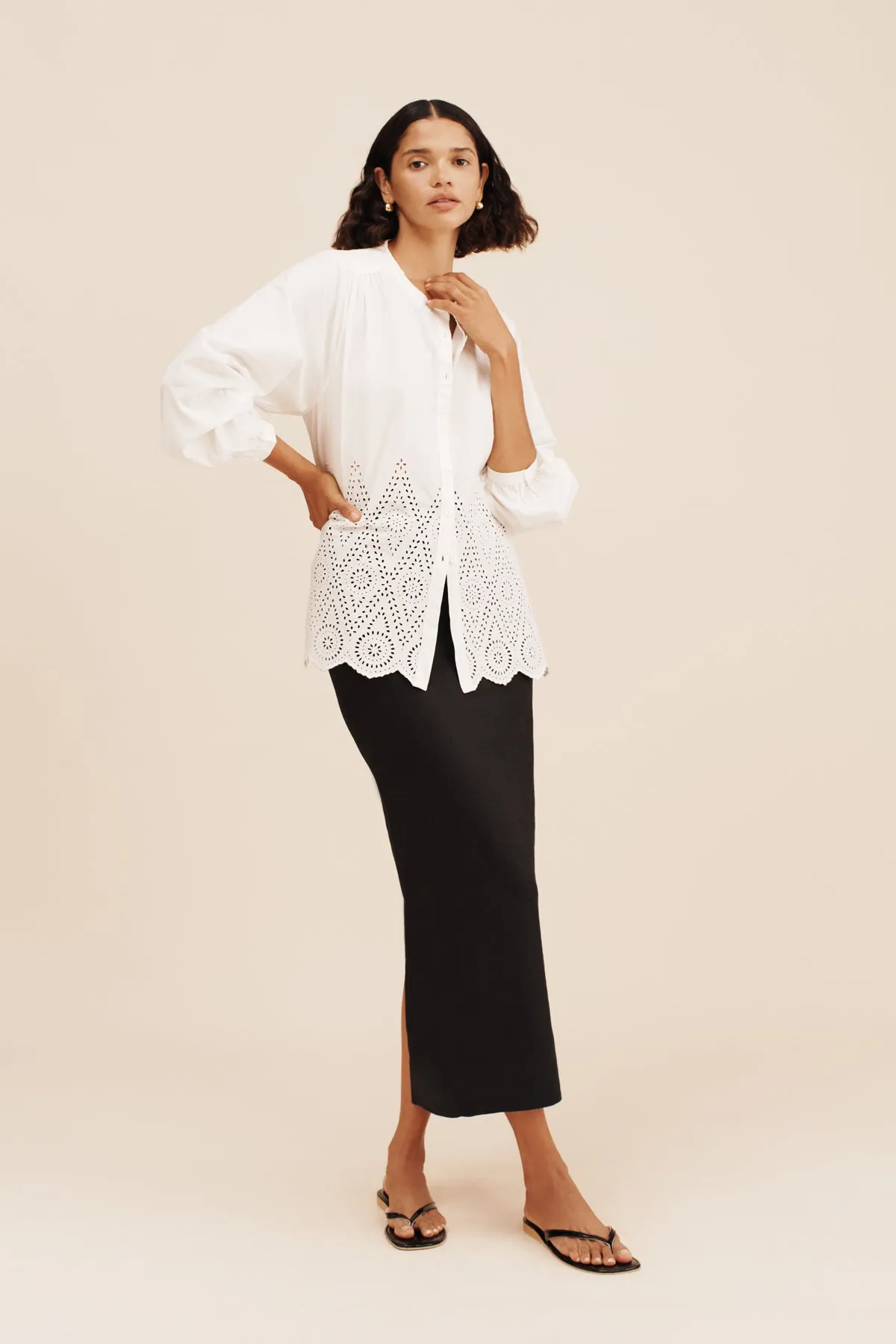 LOUISA SHIRT - VINTAGE WHITE sold by Posse product image thumbnail 4
