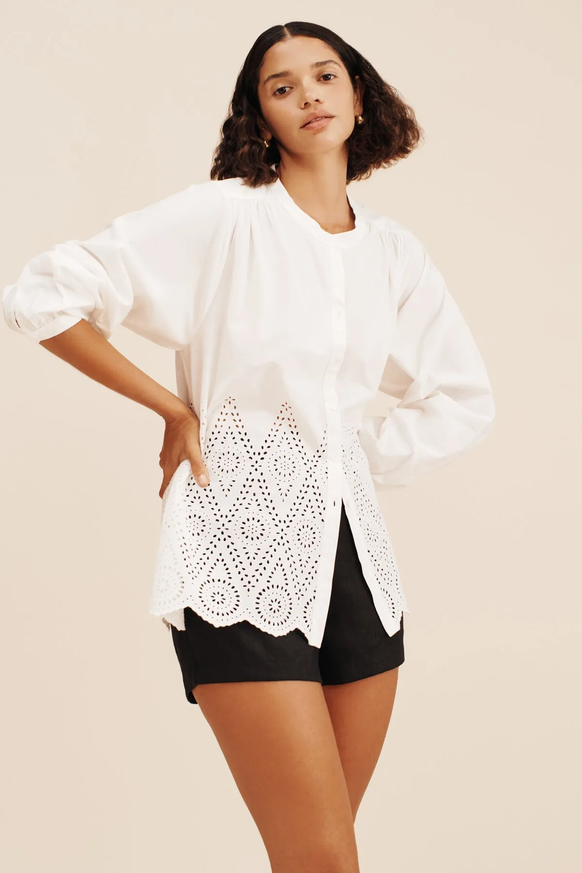 LOUISA SHIRT - VINTAGE WHITE sold by Posse product image thumbnail 2