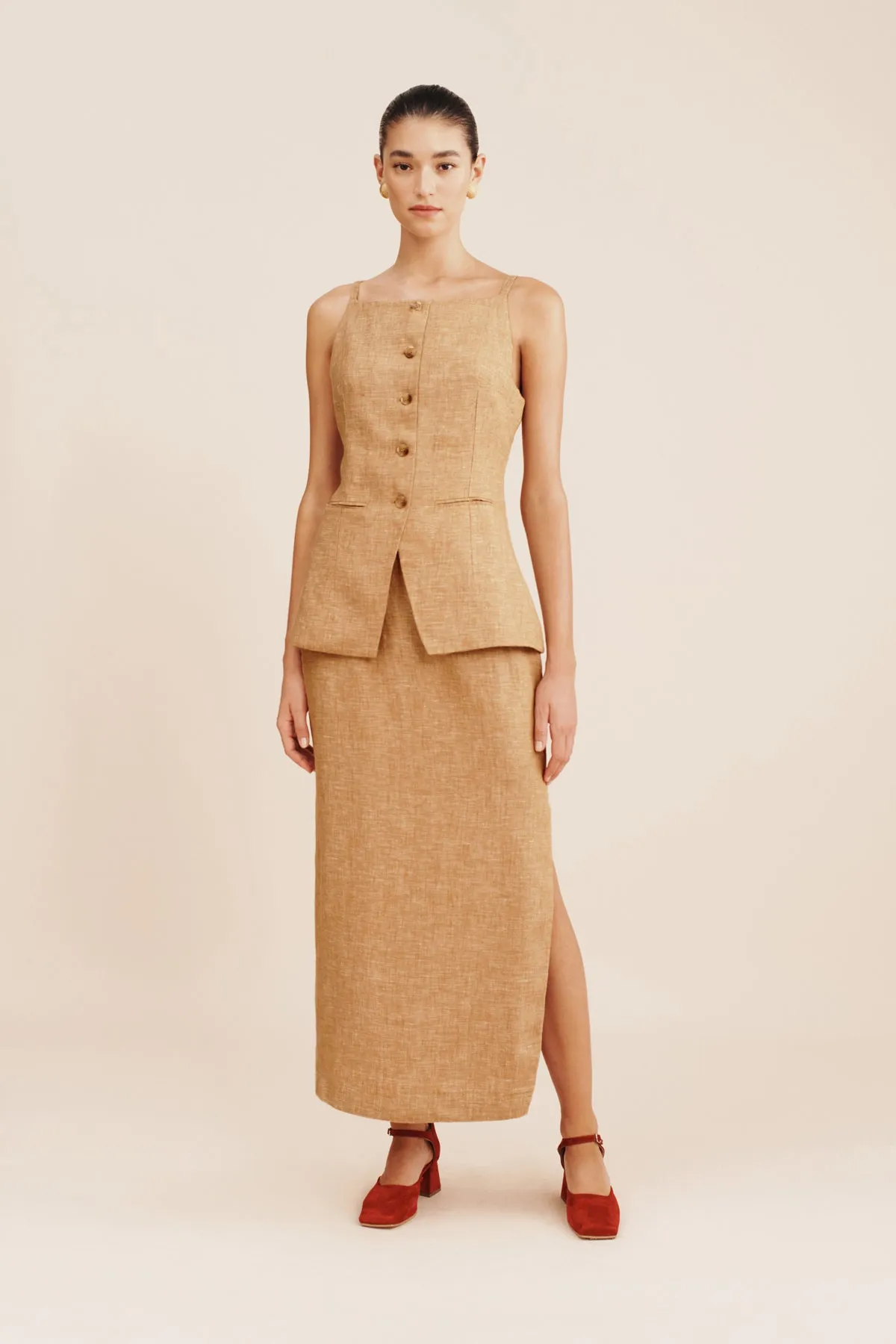 NANCY GILET - WALNUT sold by Posse product image thumbnail 4