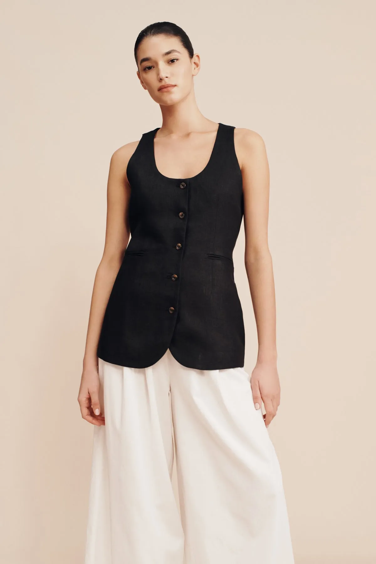 RUBEN GILET - BLACK sold by Posse product image thumbnail 2