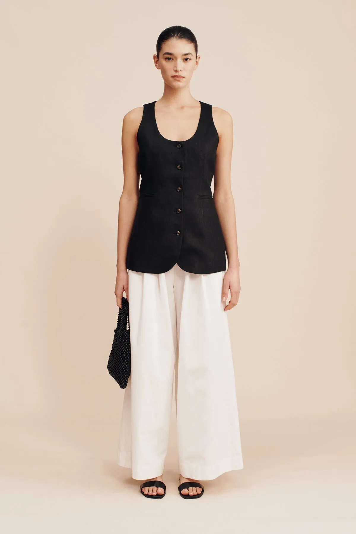 RUBEN GILET - BLACK sold by Posse