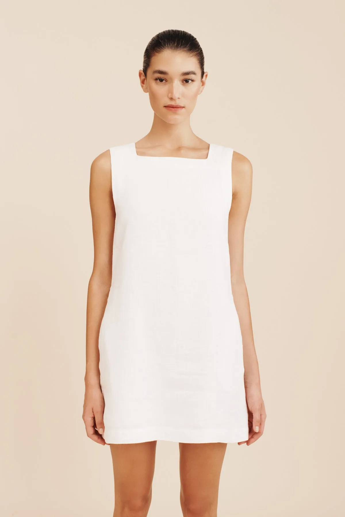 EMMA SHIFT DRESS - IVORY sold by Posse