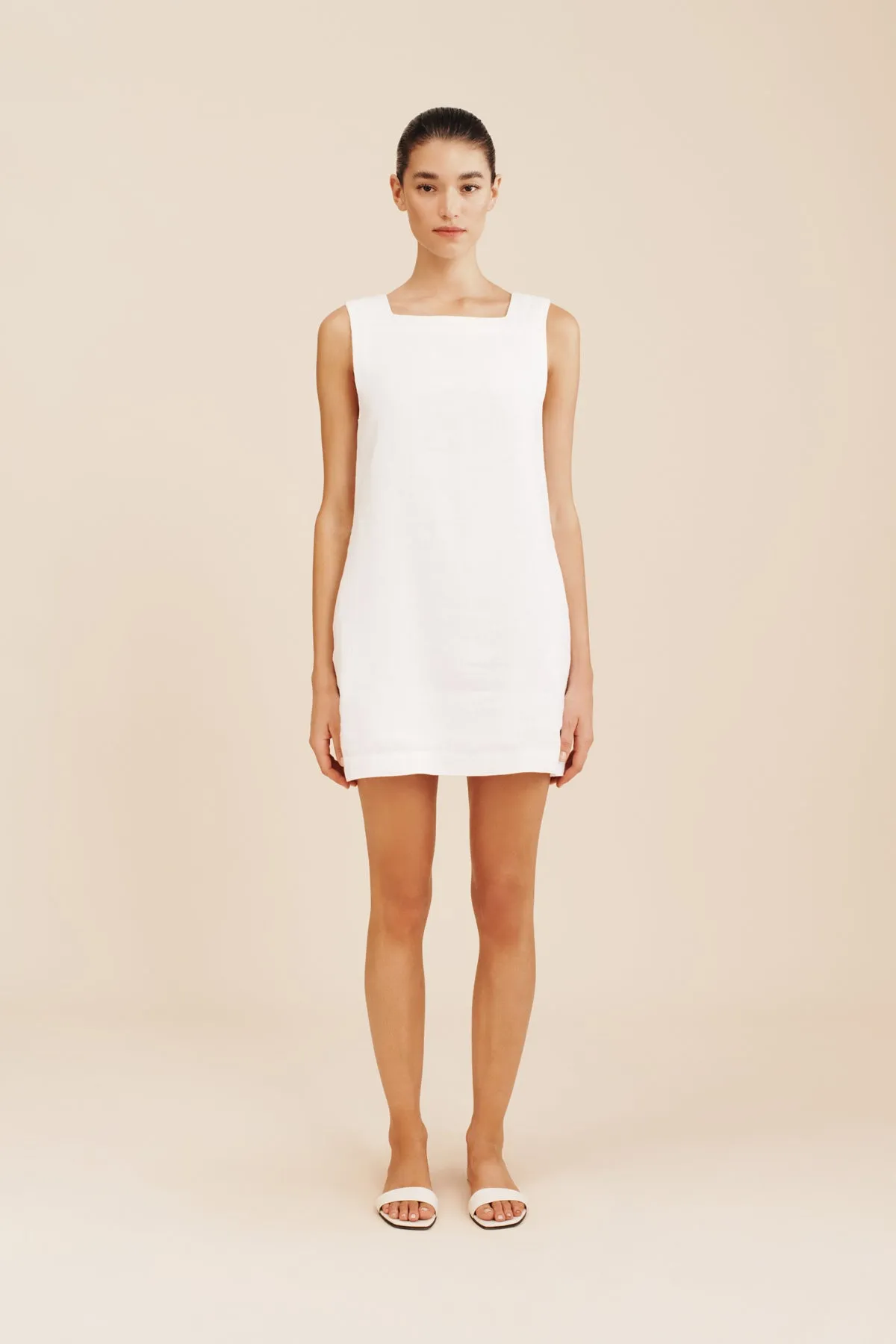 EMMA SHIFT DRESS - IVORY sold by Posse product image thumbnail 3