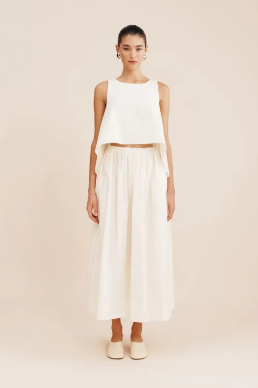 LUCAS SKIRT - CREAM sold by Posse