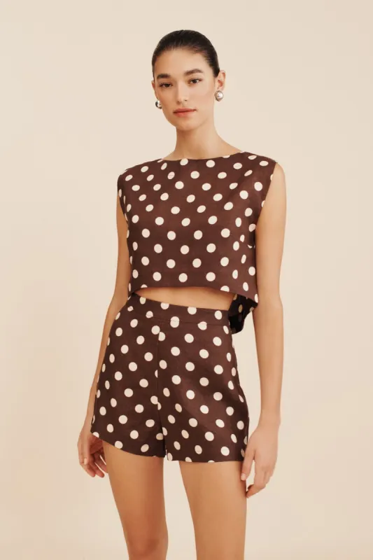 MARTINA CROP TOP - POLKA DOT sold by Posse